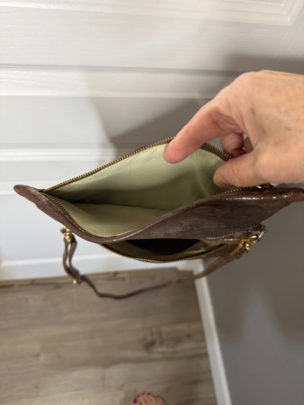 Hammitt Metallic Brown Crossbody Bag - Picture 10 of 10
